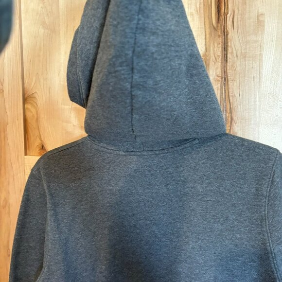 UA Under Armour Cotton Funnel Neck Hooded Pullover Sweatshirt S Charcoal 1331725 - Picture 5 of 6